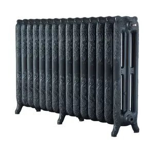 Arroll Montmartre Anthracite 3 Column Radiator, (W)1234mm x (H)760mm