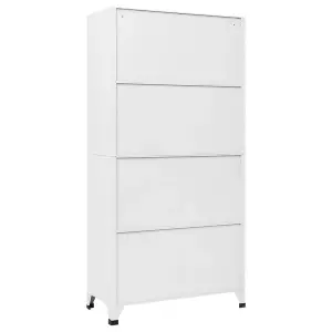 Berkfield Locker Cabinet with 18 Compartments Metal 90x40x180 cm