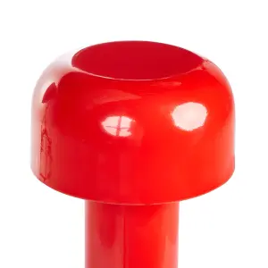 Wireless Metal Table Lamp Red BESOS