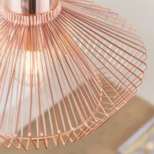 Anson Lighting Cascade Pendant light finished in Copper plate