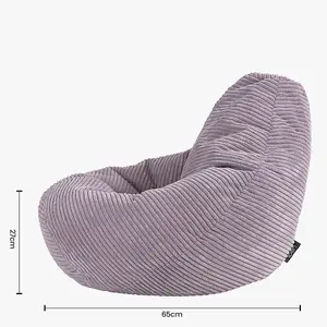 icon Kids Dalton Corduroy Bean Bag Chair Lavender Purple Childrens Bean Bags