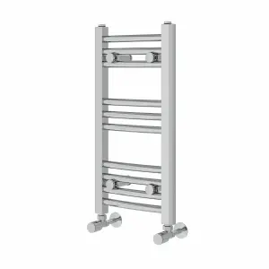 Right Radiators 600x300 mm Curved Heated Towel Rail Radiator Bathroom Ladder Warmer Chrome