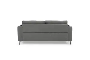 Jack 3 Seater Sofa With Metal Legs, Dark Grey Boucle Fabric