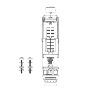 Flomasta Dual Flush valve (Dia)60mm