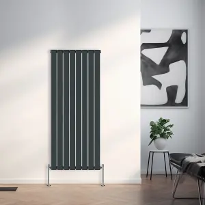 Right Radiators 1600x544 mm Vertical Single Flat Panel Designer Radiator Central Heating Rads Anthracite