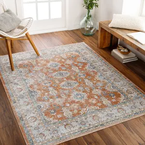 AVNI Machine Washable Vintage Area Rug 200 x 275 cm