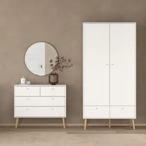 Cumbria Wardrobe with 2 Doors + 2 Drawers