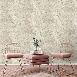 Grandeco Gold Plaster effect Marble Embossed Wallpaper