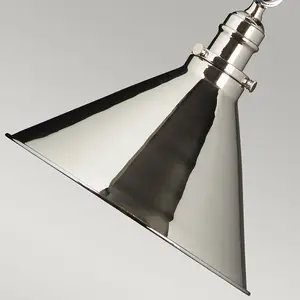 Luminosa Provence 1 Light Indoor Wall / Ceiling Light Polished Nickel, E27