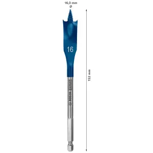 Bosch Professional Flat wood bit (Dia)16mm (L)152mm