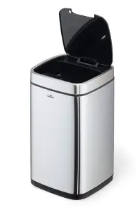 Durable Smart Gesture Motion Sensor Kitchen Bin - Stainless Steel - 12L Silver