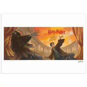 Harry Potter & the Deathly Hallows Book Cover Artwork Limited Edition Art Print