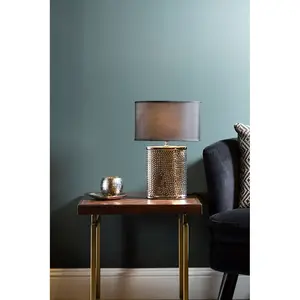 Interiors by Premier Regents Park Hammered Table Lamp