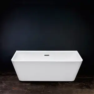 Morgan White Freestanding Acrylic Bath (L)1500mm (W)750mm