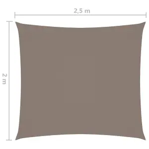 Berkfield Sunshade Sail Oxford Fabric Rectangular 2x2.5 m Taupe