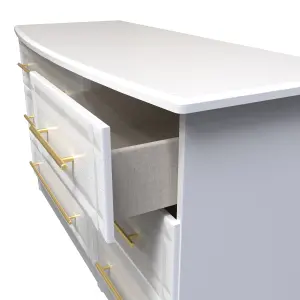 Norfolk 6 Drawer Dresser Unit in White Ash (Ready Assembled)