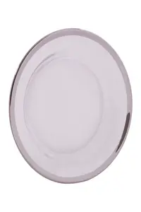 Maison by Premier Ida 21cm Plain Side Plate With Silver Rim