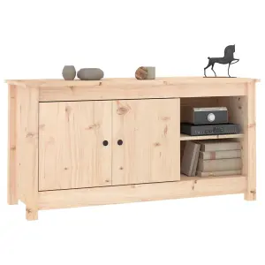 Berkfield TV Cabinet 103x36.5x52 cm Solid Wood Pine