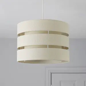 Trio Cream Pendant Light shade (D)35cm