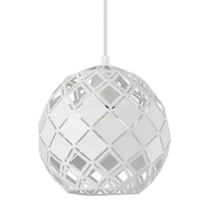 Luminosa Paulela Modern 1 Light Dome Pendant Ceiling Light, E27