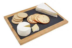 Maison by Premier Kora Acacia Wood And Slate Serving Board