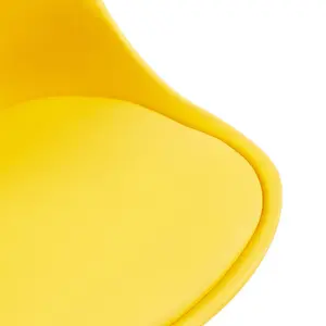 Nero Upholstered Side Chair (Set of 4) Yellow/Orange