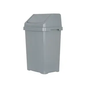 Wham 2 Piece Casa Bin Set (25L/50L Swing Bin) Silver