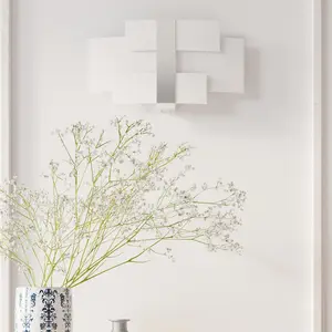 Celia Glass & Steel Grey 2 Light Classic Wall Light