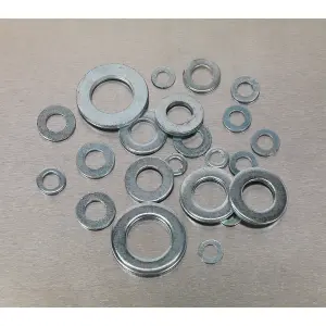 Sealey Flat Washer Assortment 1070 Pieces M5-M16 Form A Metric DIN 125 AB055WA