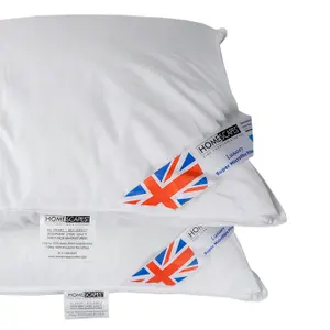 Homescapes Luxury Hotel Quality Super Microfibre Pillow Pair