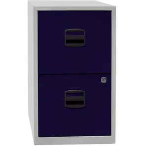 40cm Wide 2 -Drawer File Cabinet Blue