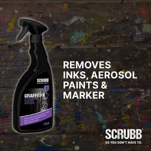 SCRUBB Graffiti-X Graffiti remover, 750ml Trigger spray bottle