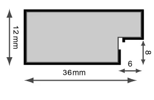 Metro White Frame with Ivory Mount for 3 Image Sizes 7 x 5 Inch