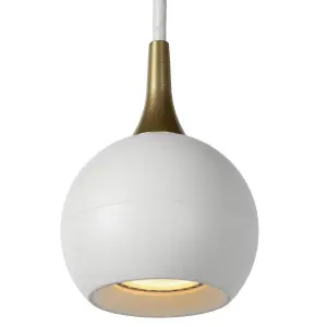 Lucide Favori Modern Pendant Light 9cm - 1xGU10 - White