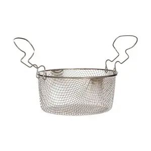 Large Fryer Basket with Curved Handle