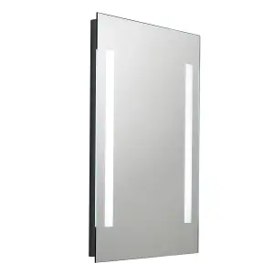 Rinse Bathrooms Illuminated LED Bathroom Mirror 700 x 500mm with Demister IP44