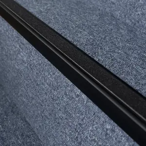 Anodised aluminium anti non slip stair edge nosing trim 900mm x 41mm x 26,6mm A44 black