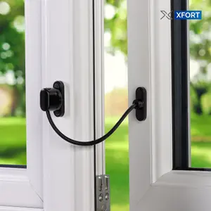 XFORT Viper Thumbturn Locking Cable Window Restrictor in Black