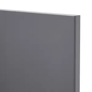 GoodHome Stevia Gloss anthracite 4 drawer front, Pack of 1 (H)715mm (W)497mm (T)18mm