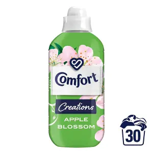 Comfort Fabric Conditioner Lasting Fragrance Apple Blossom 900ml 30W, 4 Pack