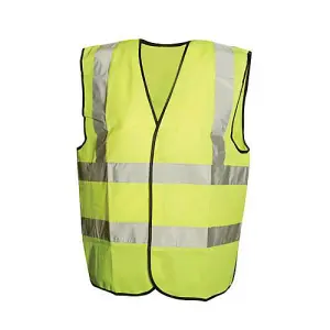 XL Extra Large Hi Vis Waistcoat Class 2 XL 116 124cm (46 49 inch) Safety Wear