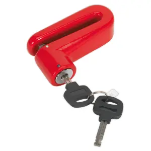 Sealey Motorcycle Disc Brake Lock With Two Keys & Storage Pouch 10mm DL503