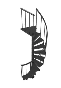 Spiral Staircase Dolle Calgary Anthracite 140cm