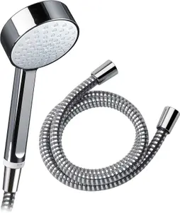 Mira Response 1.25m Shower Hose PVC Chrome + 90mm Beat Shower Head Easy Clean