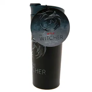 The Witcher Metal Effect Travel Mug Black/Grey (One Size)