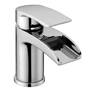 Nes Home Corry Waterfall Basin Mono & Bath Filler Mixer Chrome