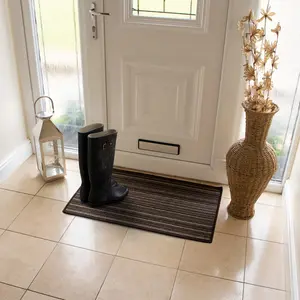  Non-Slip Indoor Door Mat Brown / Rectangle W50 x L80 cm