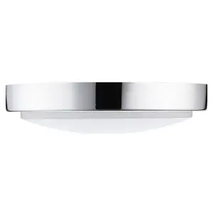 Luceco Indoor Bulkhead Light with White & Chrome Bezels, 2800LM