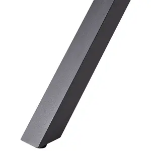 Garden Table Engineered Wood Graphite Grey FANES