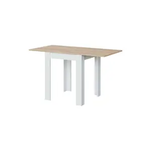 Extendable Table Newark, Folding Dining Table With Book Opening, Foldable Auxiliary Table